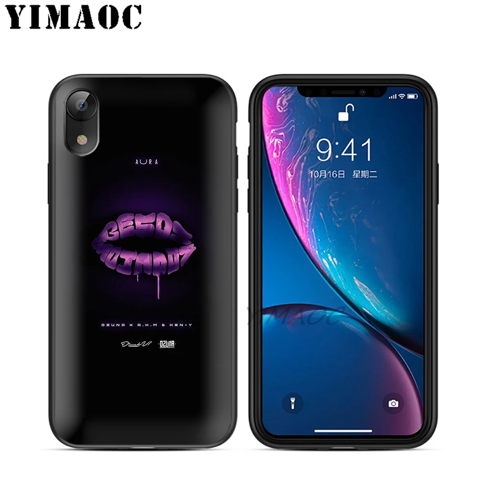 YIMAOC Ozuna Bear Lucky Soft TPU Black Silicone Case for iPhone X or 10 8 7 6 6S Plus 5 5S SE Xr Xs Max |