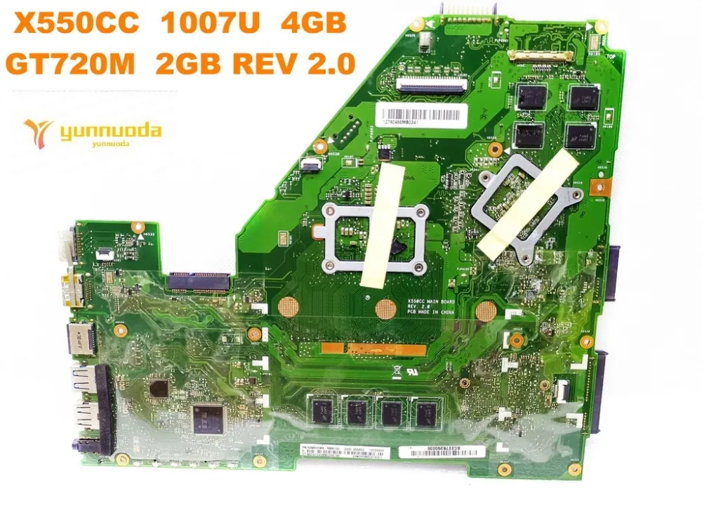 Оригинальная материнская плата для ноутбука ASUS X550CC 1007U 4 Гб GT720M 2 REV 0