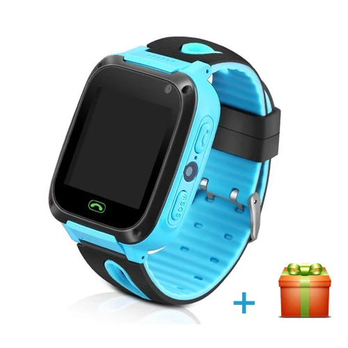 blue Детские gps Смарт часы Дети SOS Смарт наручные часы расположение ребенка Смарт-часы, трекер с камерой голосовой чат Sim вызов для Android IOS Телефон - Цвет: blue