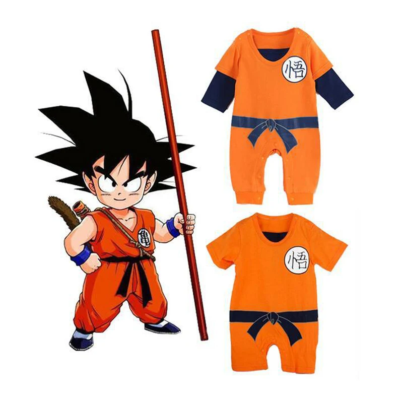 Dragon Ball Baby Rompers Newborn Boys Clothes 2017 SON GOKU Roupa Bebe Halloween Boy Clothing Kids Jumpsuit | Детская одежда и