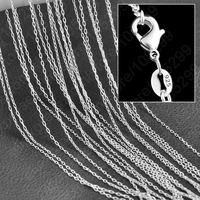 good quality 16 30 inch 925 sterling silver fine jewelry necklace chains with lobster clasps for pendant wholesale 10pcs
