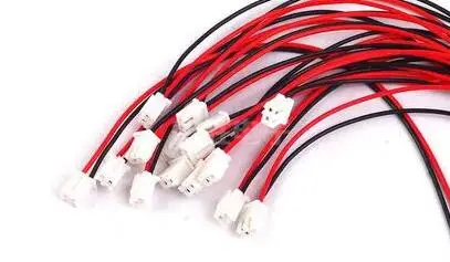 10pcs/lot 24AWG JST XH2.54 2Pin Terminal Cable Single Head Electronic Patch Line Plug Wire 20cm Length | Электроника