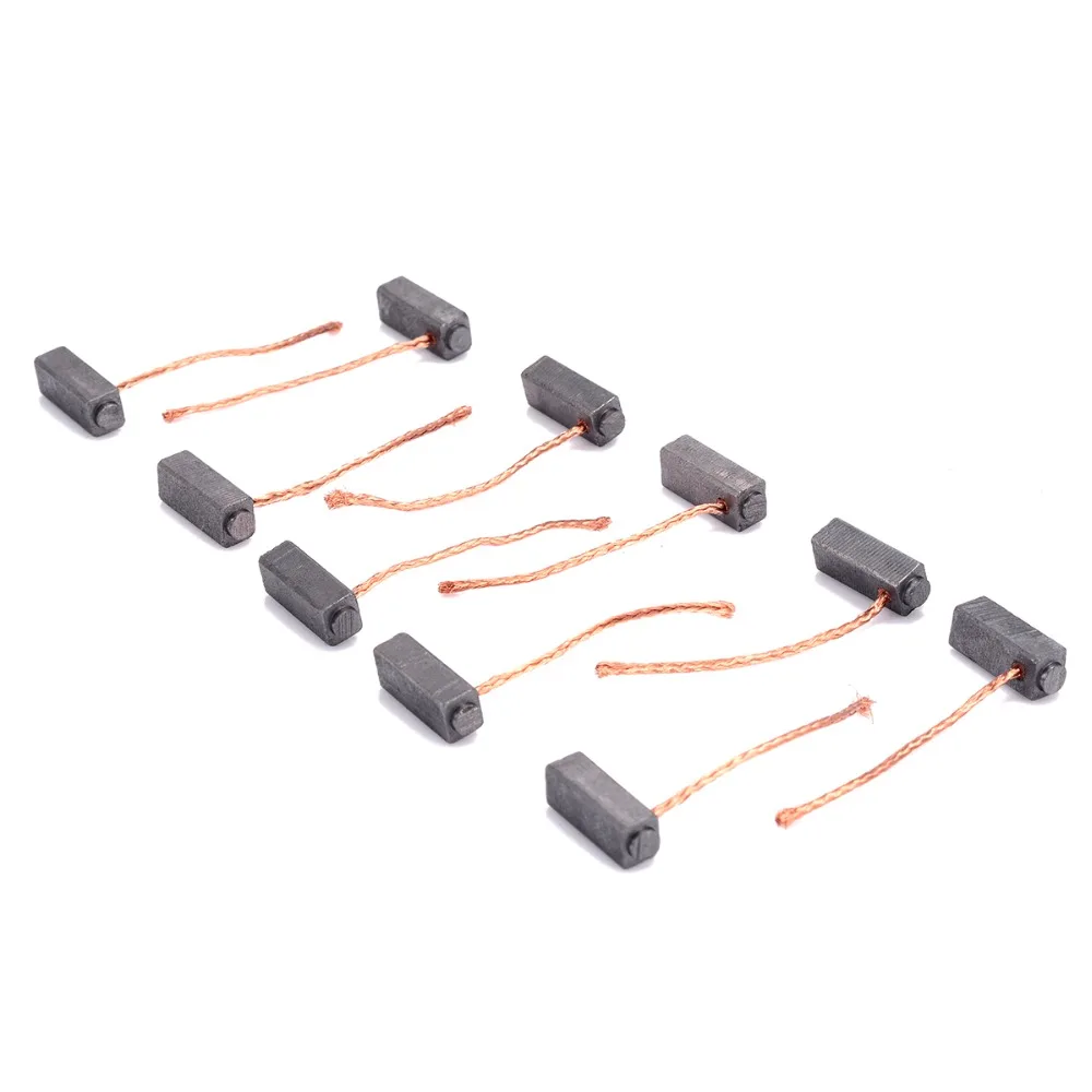 

10pcs Conductive Carbon Brushes Motor Brush Set For Generic Electric Replacement For Motor Commutator Slip Ring 5*6*14mm Mayitr