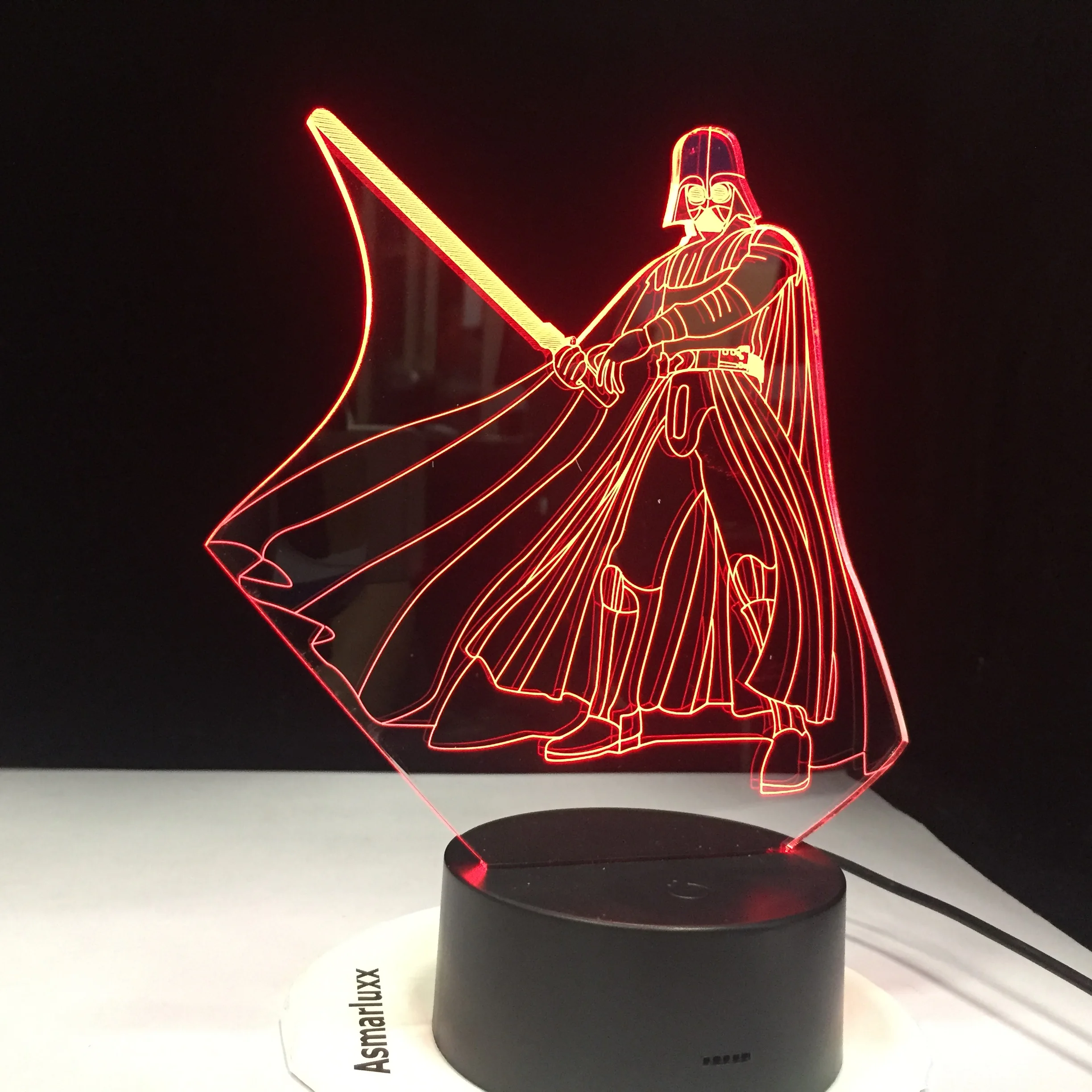 Новинка 3D свет Звездные войны йода Дарт Вейдер светодиодный ночник USB настольная лампа прикроватный ночник для детей подарки по всему миру Прямая поставка