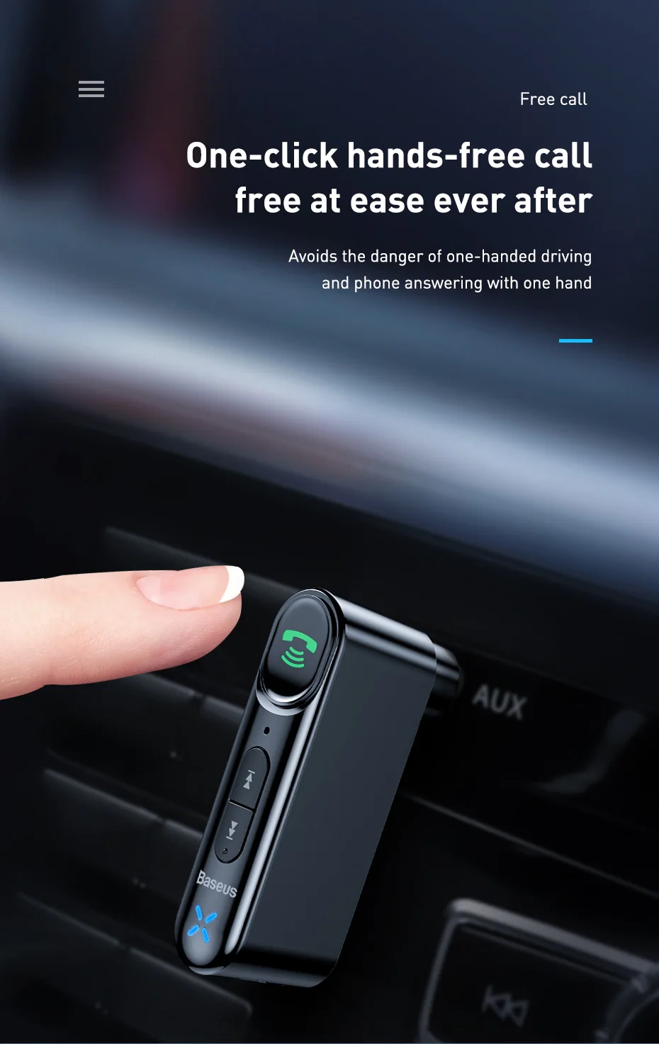 Baseus Bluetooth приемник 3,5 мм беспроводной аудио приемник авто Bluetooth 5,0 адаптер для автомобиля динамик наушники громкой связи с микрофоном