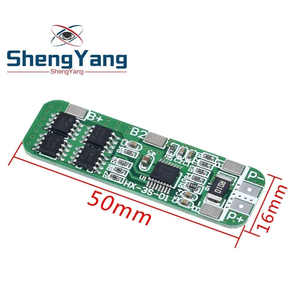 ShengYang 1 шт. 3S 6A литий-ионный аккумулятор 18650 плата защиты зарядного устройства