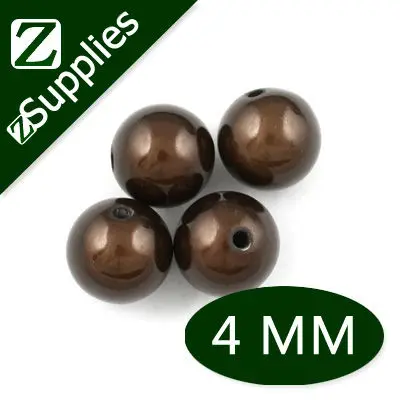 

4mm Deep Coffee Round Miracle Beads,perle magique,Acrylic wholesale for 2013 hot Trend