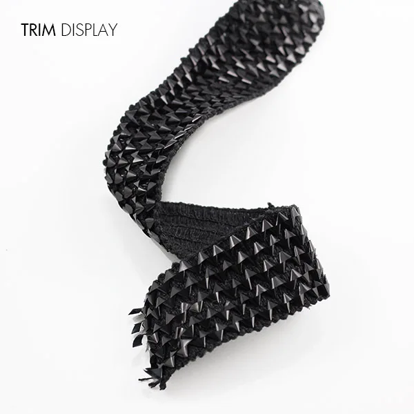 Кружевная ткань эластичная черная лента отделка аппликация для скрапбукинга