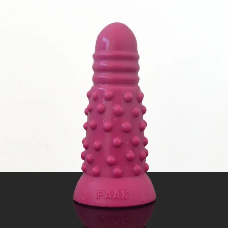 3D Bump анальный фаллоимитатор FAAK силиконовый с присоской круглой головкой вставка