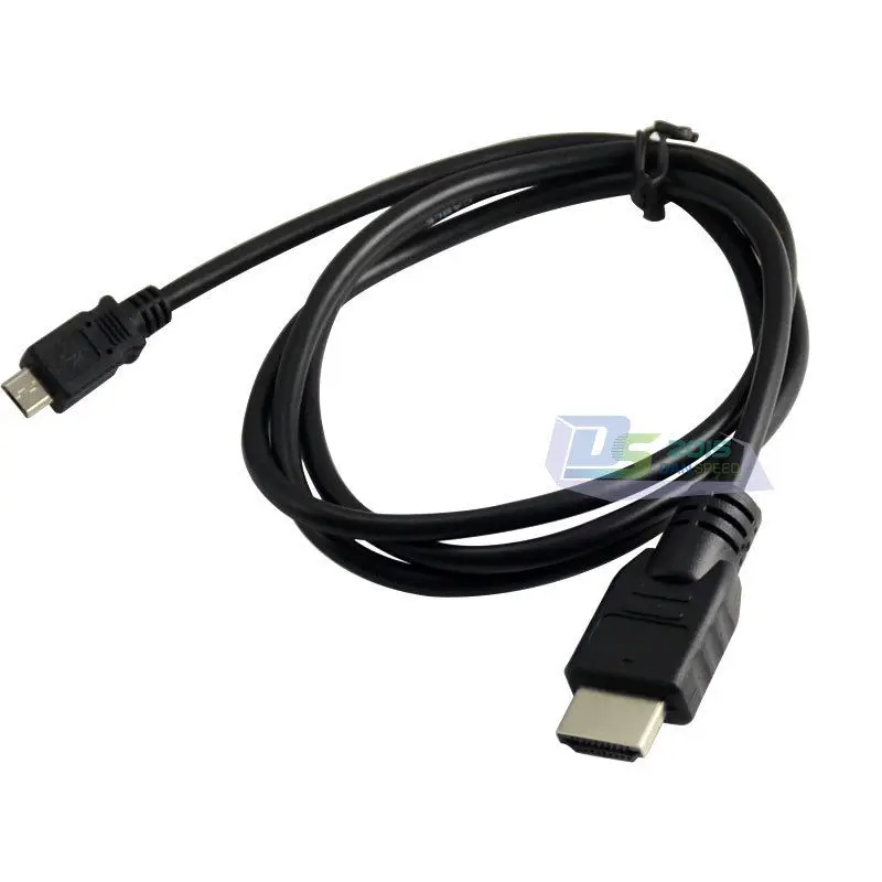 DANSPEED 1 м 3 фута Micro-HDMI Кабель-адаптер USB 2,0 Micro Male-Male M/M HDMI V1.4 подключение ТВ ПК к мобильному телефону кабель