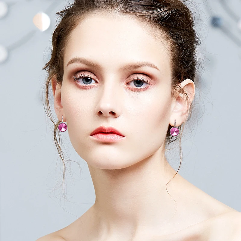 MALANDA брендовые Роскошные серьги гвоздики с кристаллами Swarovski для женщин