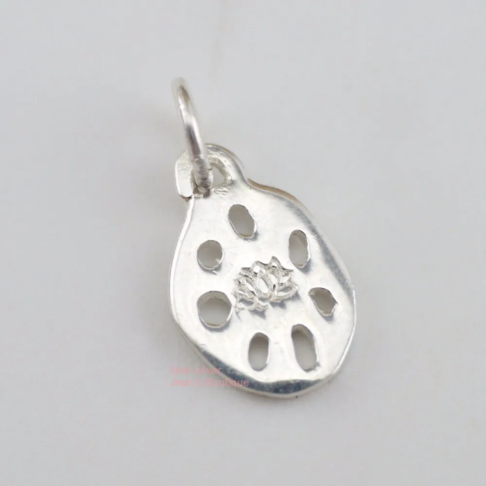 1 шт. S92 цельный Стерлинговый SIL маленький дзен йога Lotus Root Подвеска DIY Шарм для