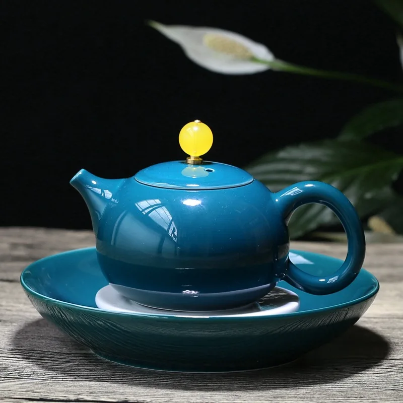 

Dehua ceramics Kung Fu tea set travel tea sets kiln beauty pot with tea tray
