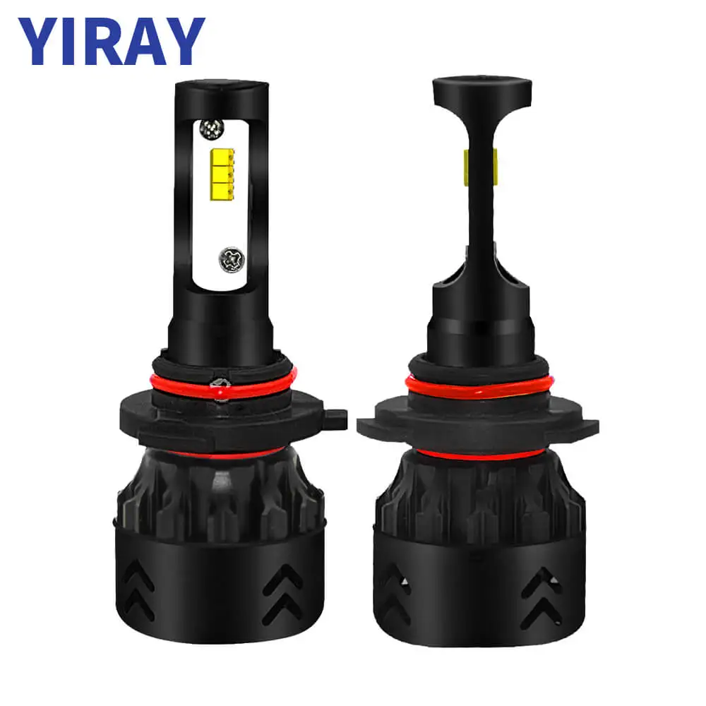 YIRAY Автомобильные фары H7 светодиодный H4 H1 H11 9005/HB3 9006/HB4 80 Вт 9600LM 6000K 12V 24V COB лампы