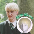 Парик Draco Malfoy для косплея, короткий блонд, термостойкие синтетические волосы, косплей, парики + парик