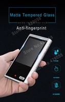 anti glare matte screen tempered glass film protector for sony walkman nw zx300 zx300a with dust plug