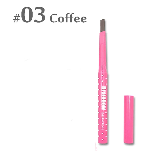 03-Coffee Карандаш для бровей, долговечный, водостойкий, для макияжа глаз, Косметическая ручка с кистью, Классические инструменты для бровей, карандаш для бровей, профессиональный - Цвет: 03-Coffee