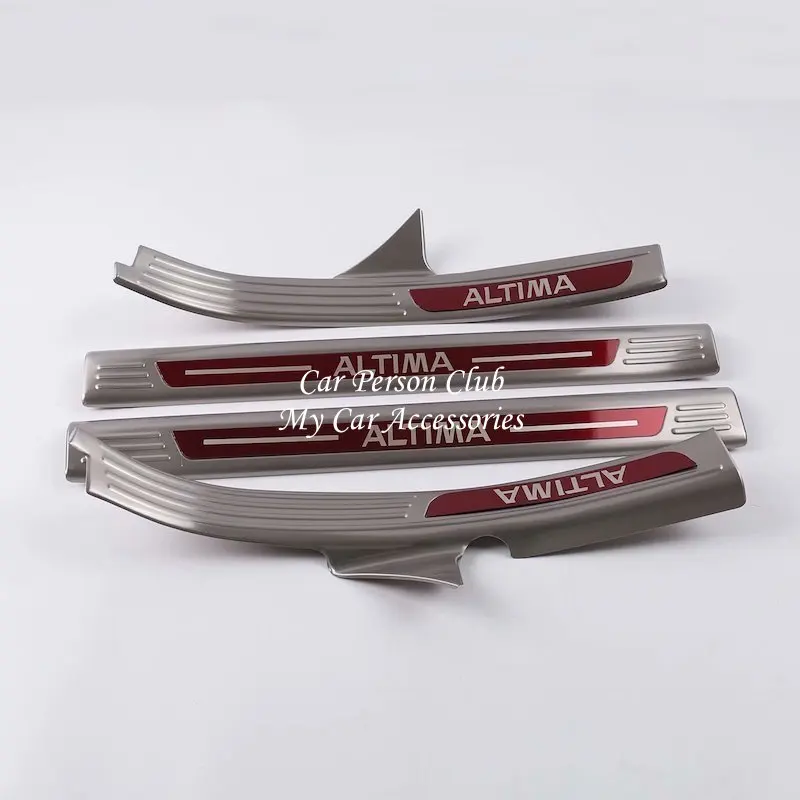 Накладка на порог для Nissan ALTIMA 2019 защита педали наклейка из нержавеющей стали