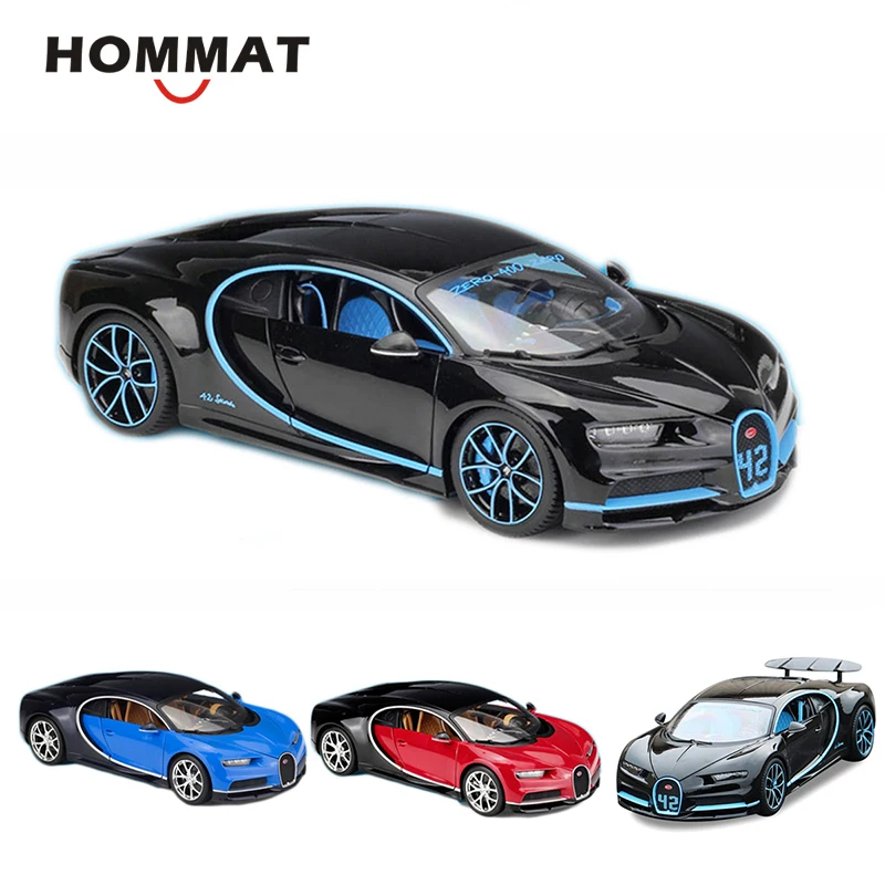 HOMMAT Simulation 1:18 Bugatti Chiron W16 супер модель автомобиля сплав литье под давлением