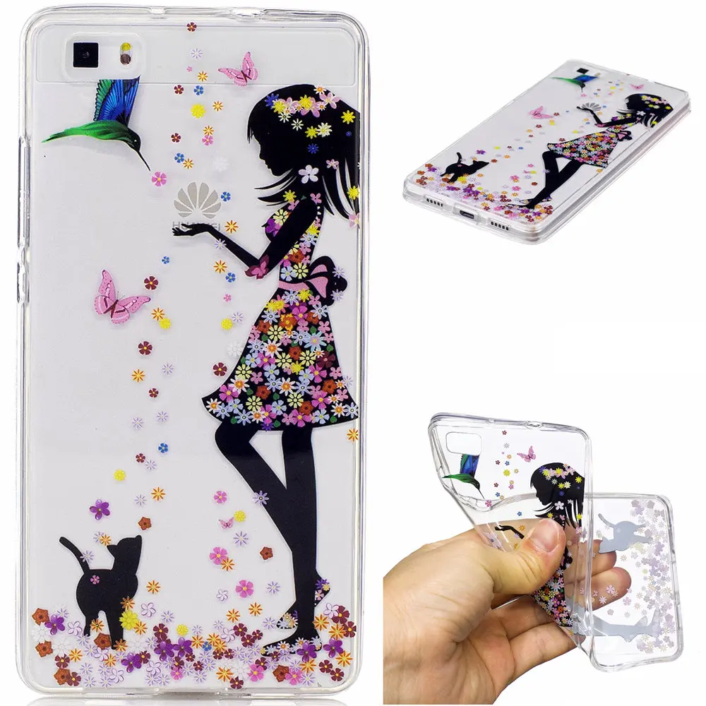 Подходящий чехол для Huawei P8 Lite P8Lite ALE L02 L21 L23/P 8 ALE-L21 ALE-L23 ТПУ Рамка Телефон Мягкий