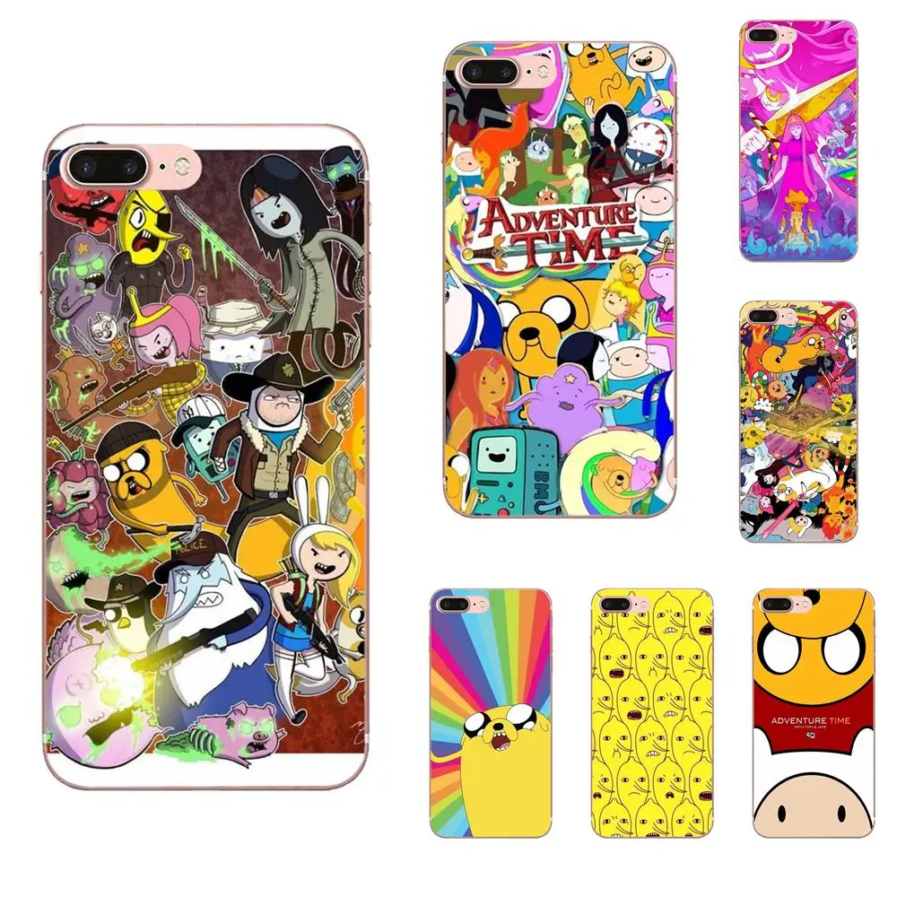 Окрашенные для Sony Xperia Z Z1 Z2 Z3 Z4 Z5 compact Mini M2 M4 M5 T3 E3 E5 XA XA1 XZ Premium Adventure Time