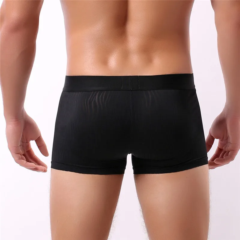 3PCS/Lot Boxer Mens Underwear Men Underpants Male Pure Panties Shorts Underwear Boxer Shorts Solid Cuecas Boxers Trunks