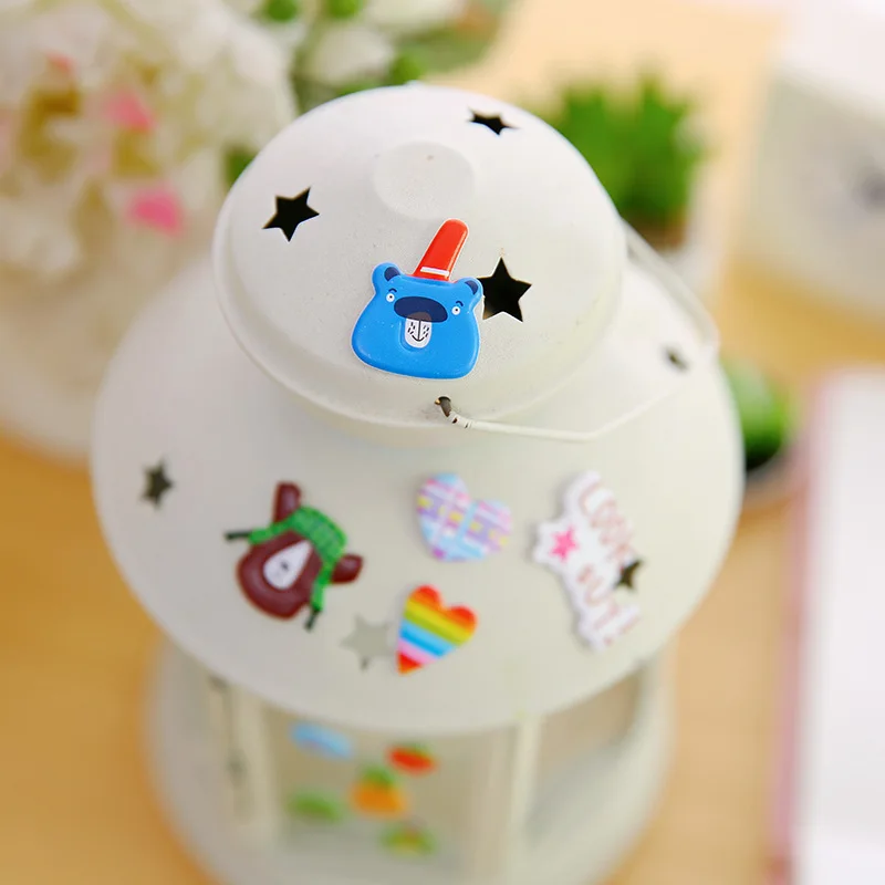 Комплект из 2 предметов с мультипликационным принтом животных ПВХ наклейки для