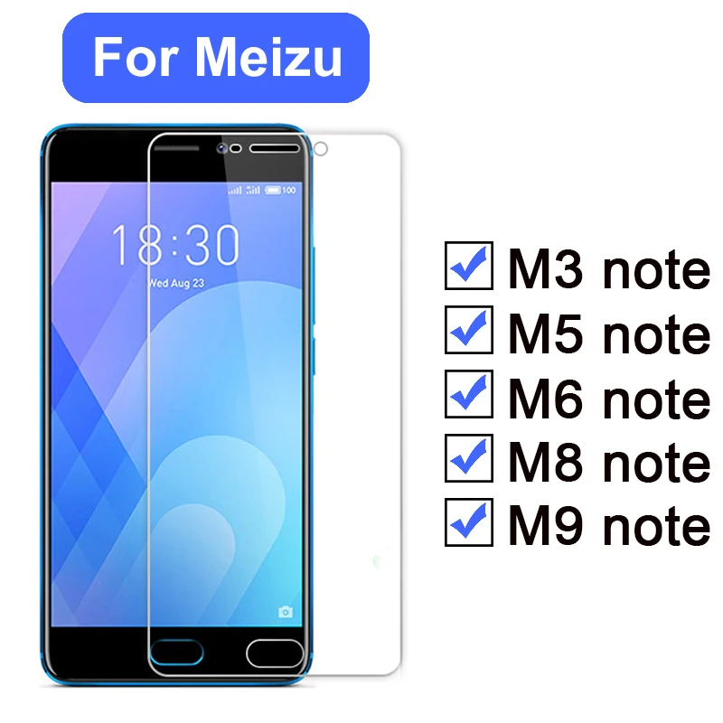Закаленное стекло для Meizu M6 M5 M3 M8 M9 Note Защитное экрана Maisie meilian Not M 3 5 6 8 9 m 9m|Защитные
