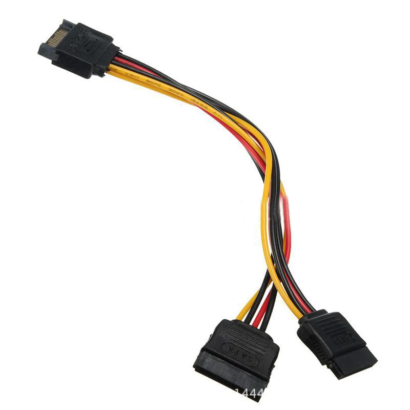 5 шт. 15 Pin SATA папа 2 распределитель Женский кабель питания |