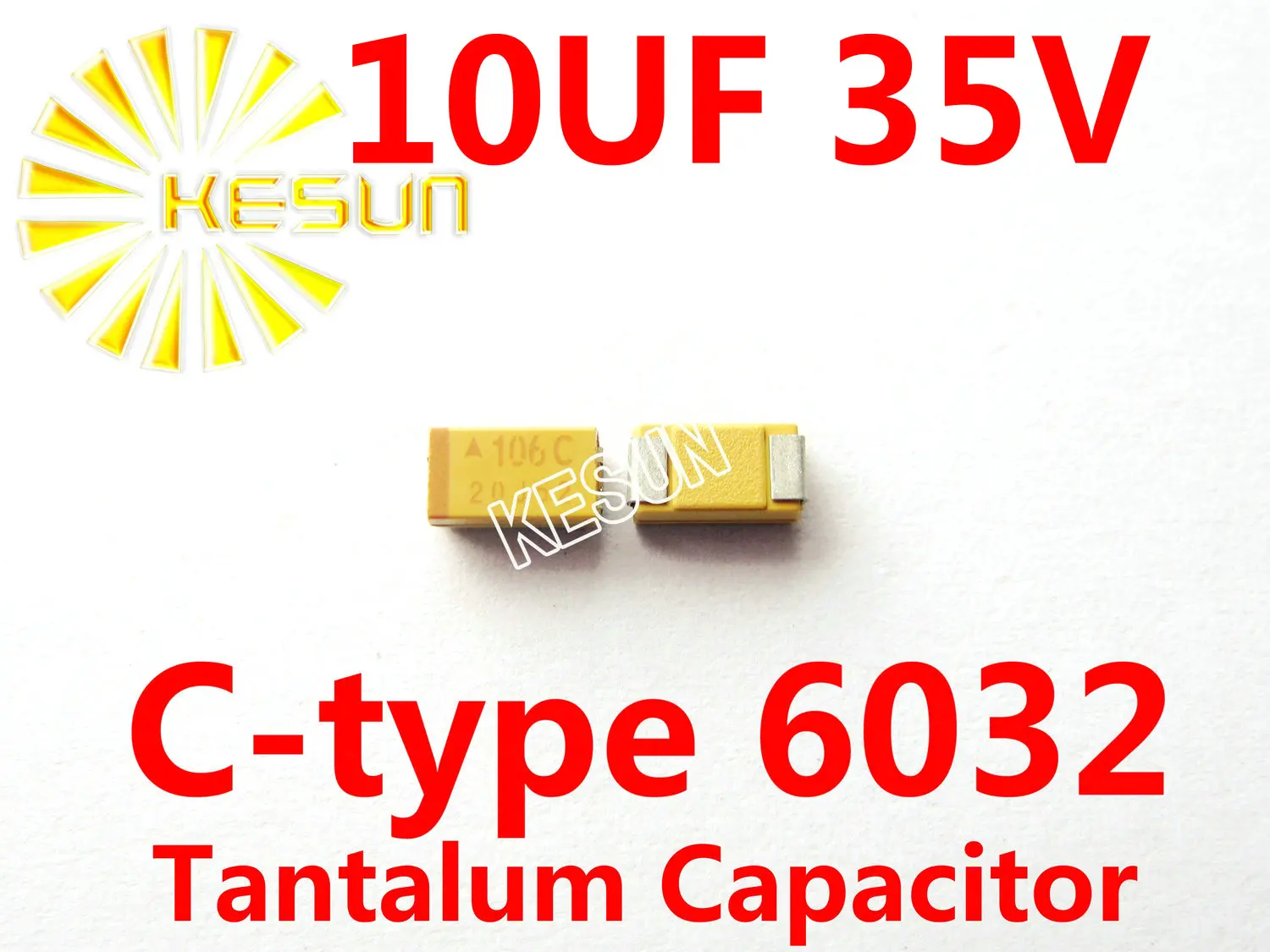 Танталовый конденсатор SMD TAJC106K035RNJ x500PCS 10 мкФ 35V C type 2312 6032 V|smd tantalum capacitor|tantalum capacitor10uf