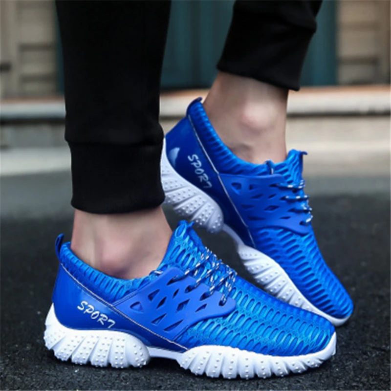 Good quality Outdoor Men Sports shoes Summer Breathable Jogging Walking Trainers Running Shoes for Athletic Sneakers men | Спорт и