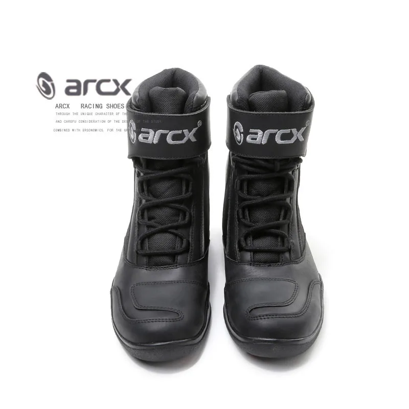 ARCX мотоциклетные кожаные ботинки для езды на дорогах Мужская теплая