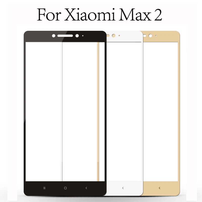 Закаленное стекло для Xiao mi Max 2 черная и белая Защитная пленка экрана Защитное Xio