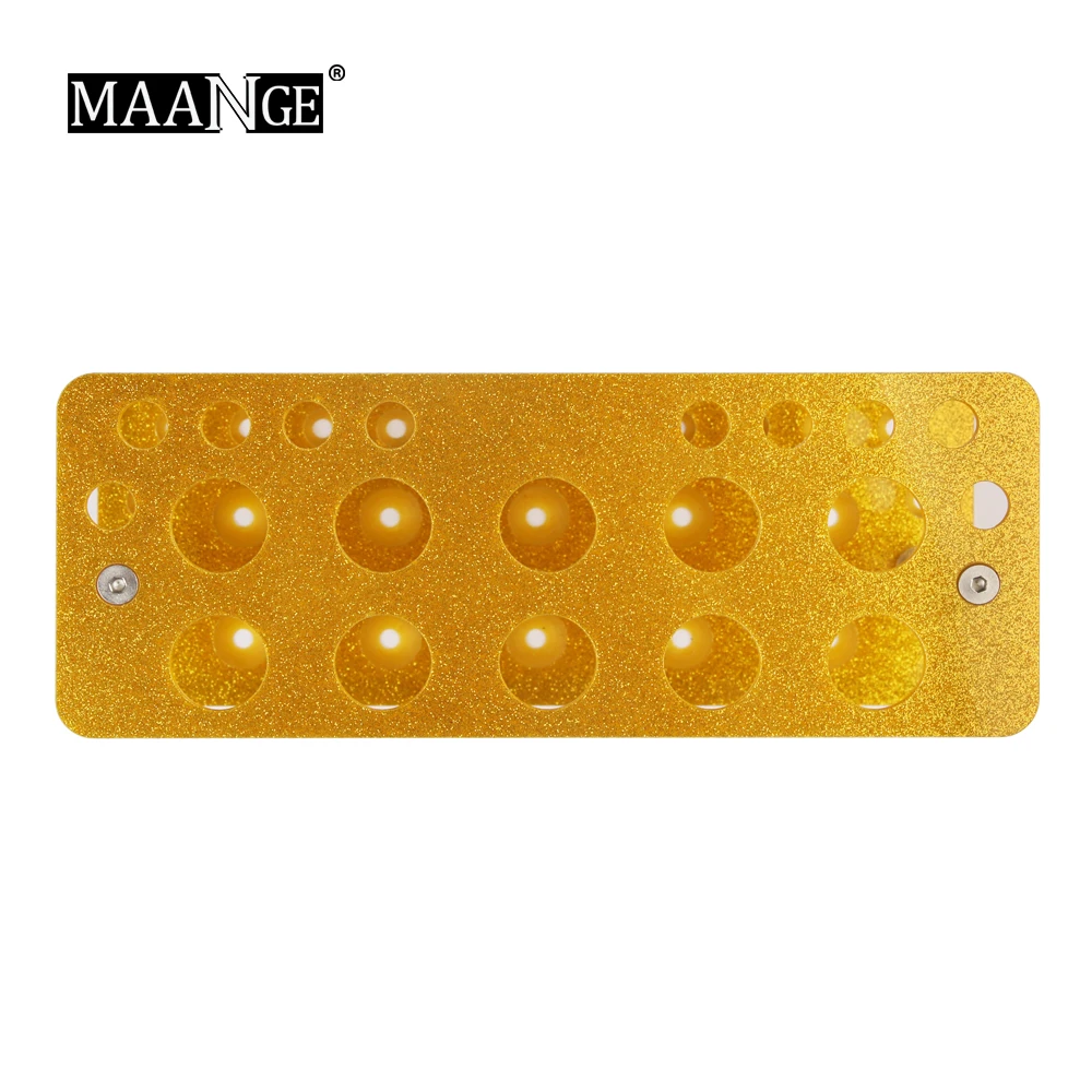 Новинка Золотой держатель для кистей MAANGE с 20 отверстиями сушилка органайзер