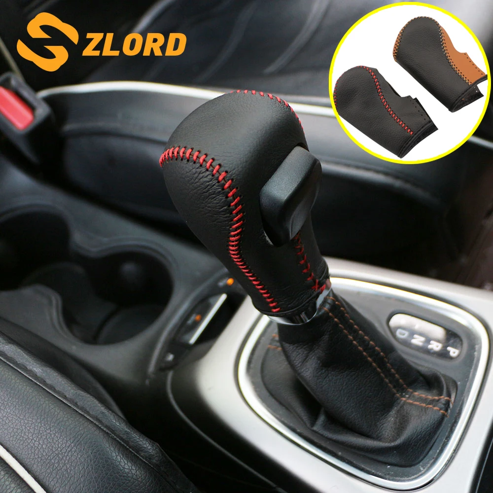 Кожаный чехол Zlord для салона автомобиля рычаг переключения передач Jeep Compass 2th 2016