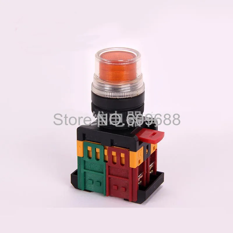 

TBLFC-22 European Style Plastic Push Button Switch With Lamp Orange