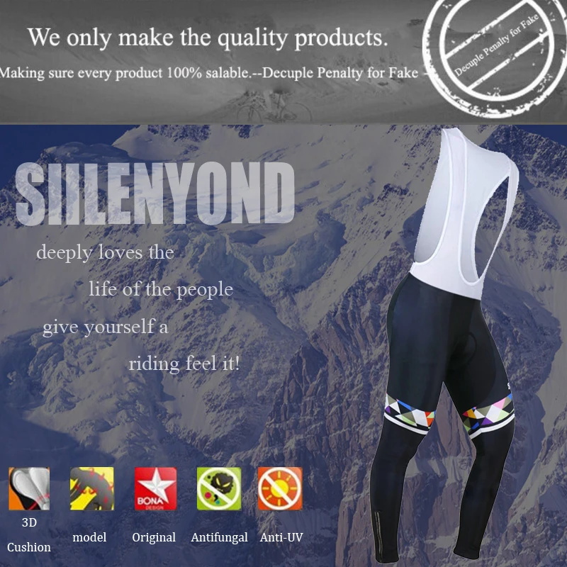Siilenyond 2019 Pro зимние велосипедные брюки с 3D гелевыми подушечками термальные