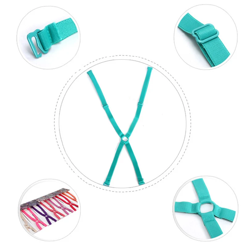 1 шт. карамельный эластичный бюстгальтер на бретельках с перекрестными лямками