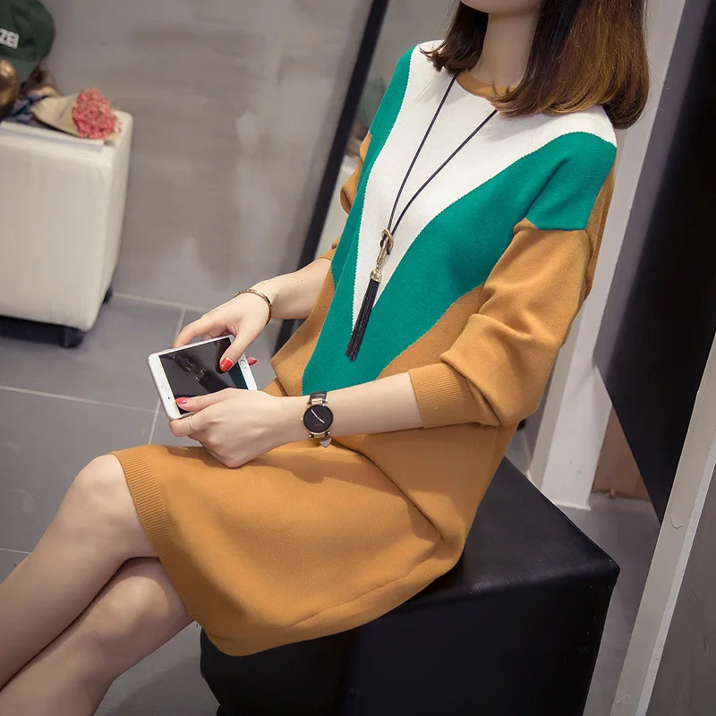 Type Long Women Plus Size Loose Sweaters Casual Female OL Elegant Ladies Clothing | Женская одежда