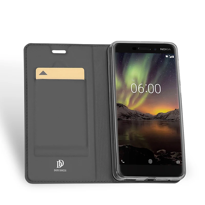 DUX DUCIS Роскошный кожаный чехол для Nokia 6 1 X6 2018 откидной Чехол-кошелек Plus (2018) Nokia6