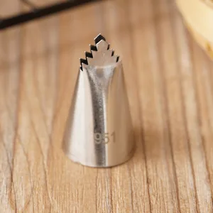 Насадки большого размера #951 для украшения торта, выпечки, из нержавеющей стали, насадки для глазирования, кондитерских изделий