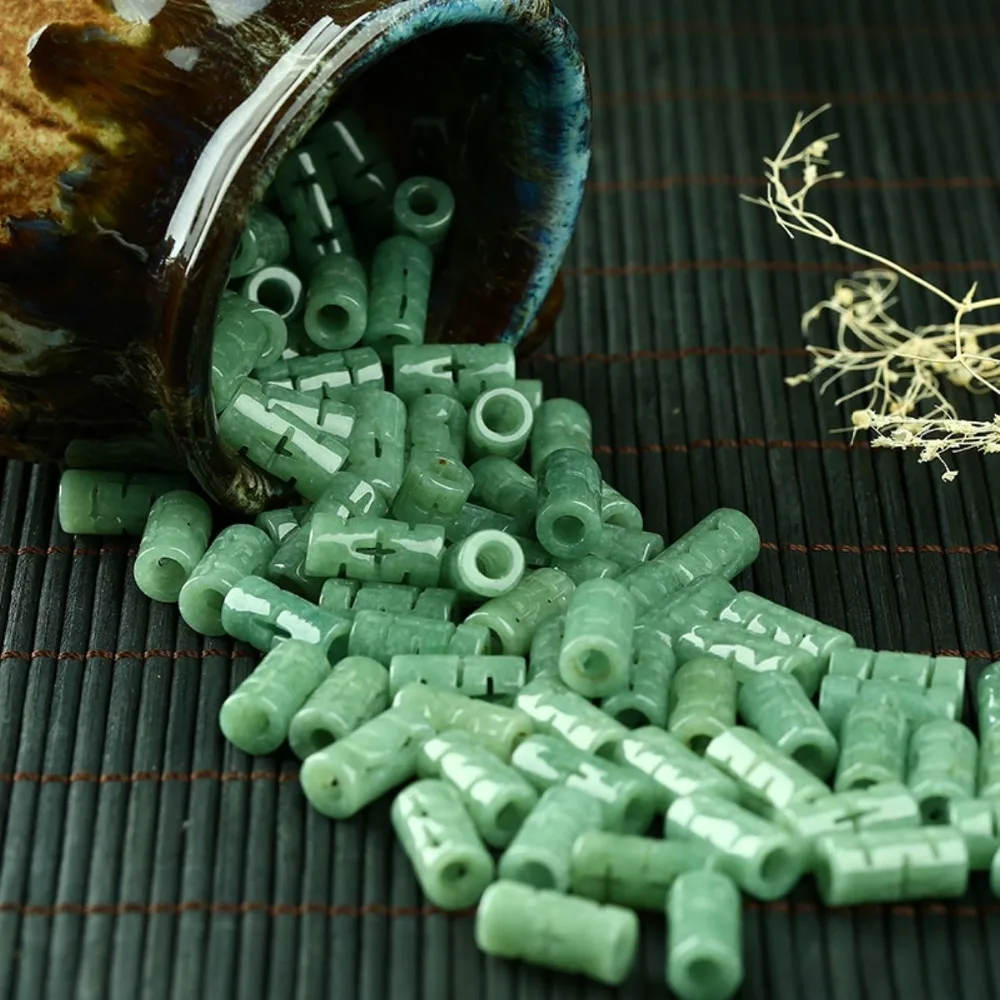 100Pcs Chinese Natural A Grade Jade (Jadeite) Passepartout Scattered Beads.1.1g | Украшения и аксессуары