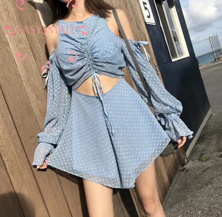 Женское платье с широкими штанинами и рукавами-фонариками | Женская одежда