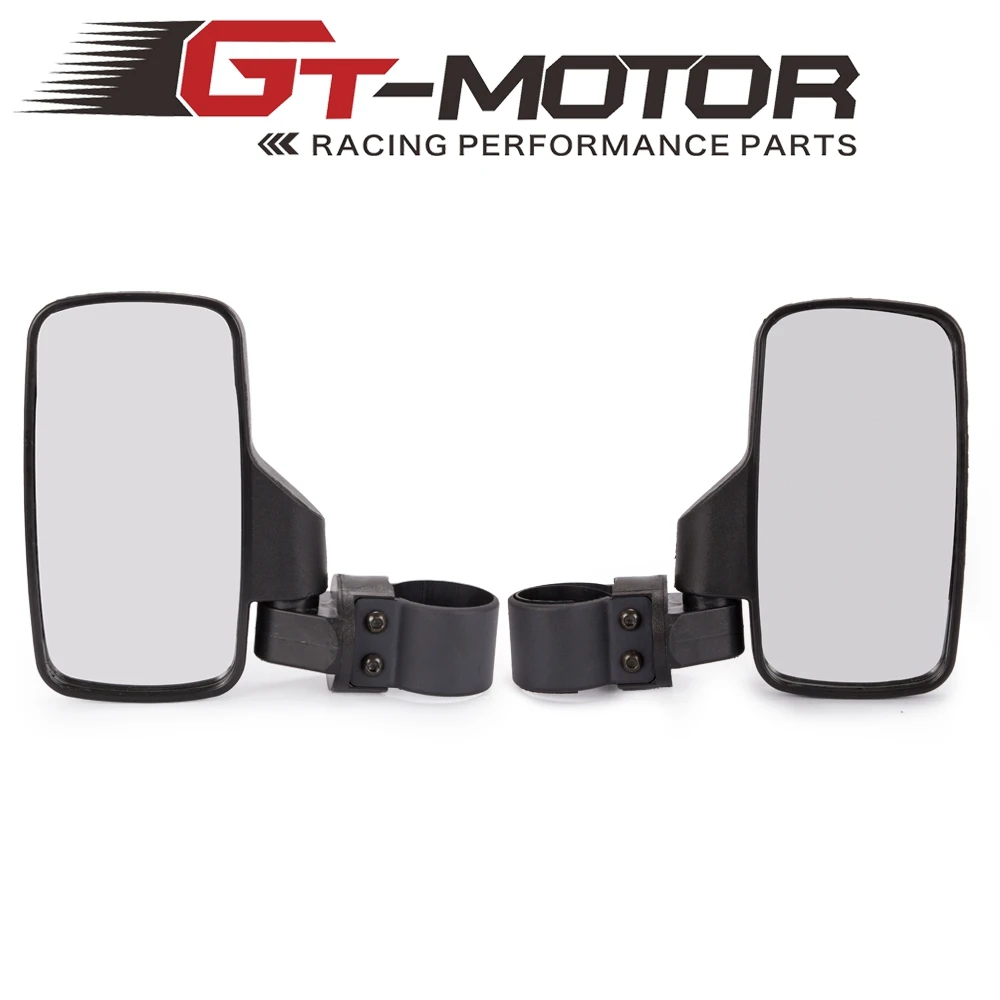 

UTV ATV Rear 2pcs View Side Mirror 1.75" 2" Roll Cage For Polaris RZR Ranger