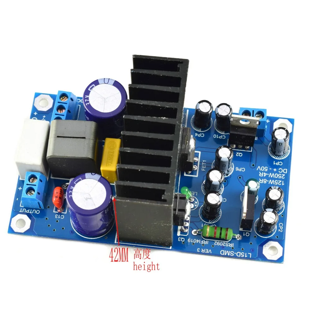 250W IRS2092S L15DSMD High Power Mono Digital Amplifier Board Class D Finished | Электроника