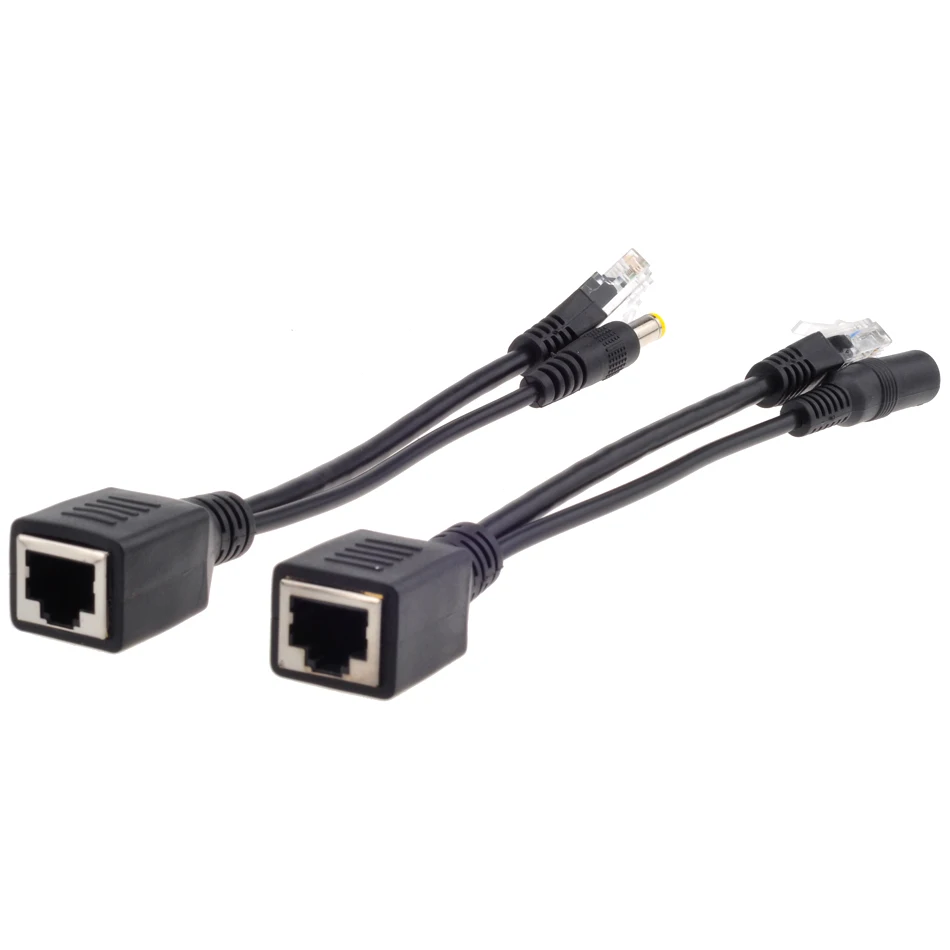 

POE Cable Passive Power Over Ethernet Adapter Cable POE Splitter RJ45 Injector Power Supply Module 12-48v For IP Camera