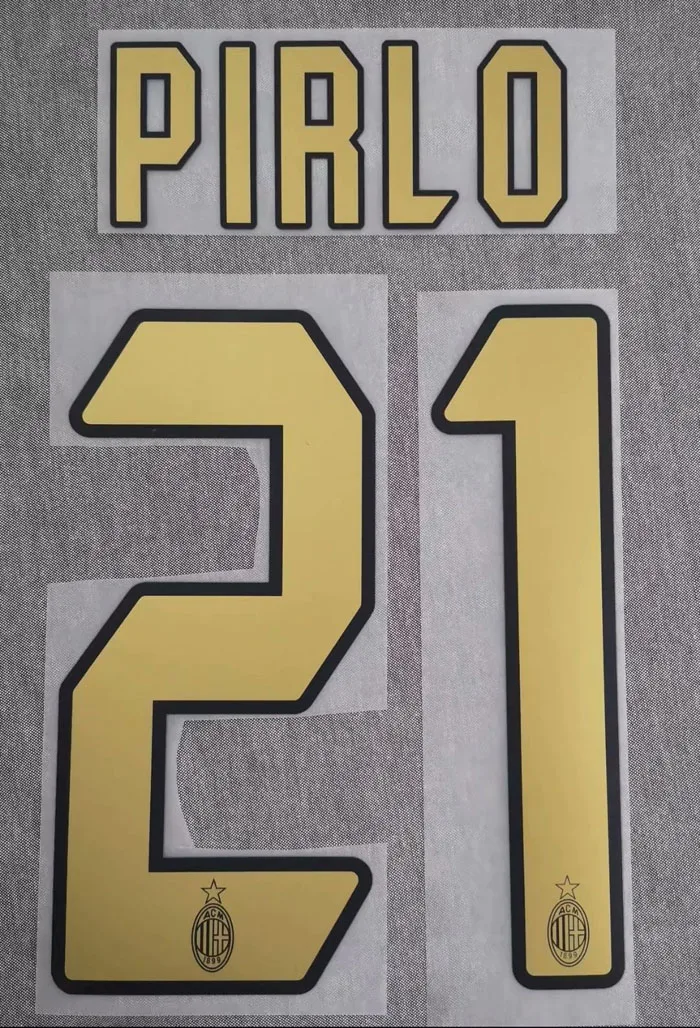 Печатный пластырь KAKA Nameset печатный в стиле ретро Ronaldinho Pirlo shavchenko Inzaghi Maldini Nesta для