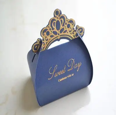100pcs/lot European style Pink Blue Red Elegant Wedding box Candy Box gift wedding favour boxes | Дом и сад