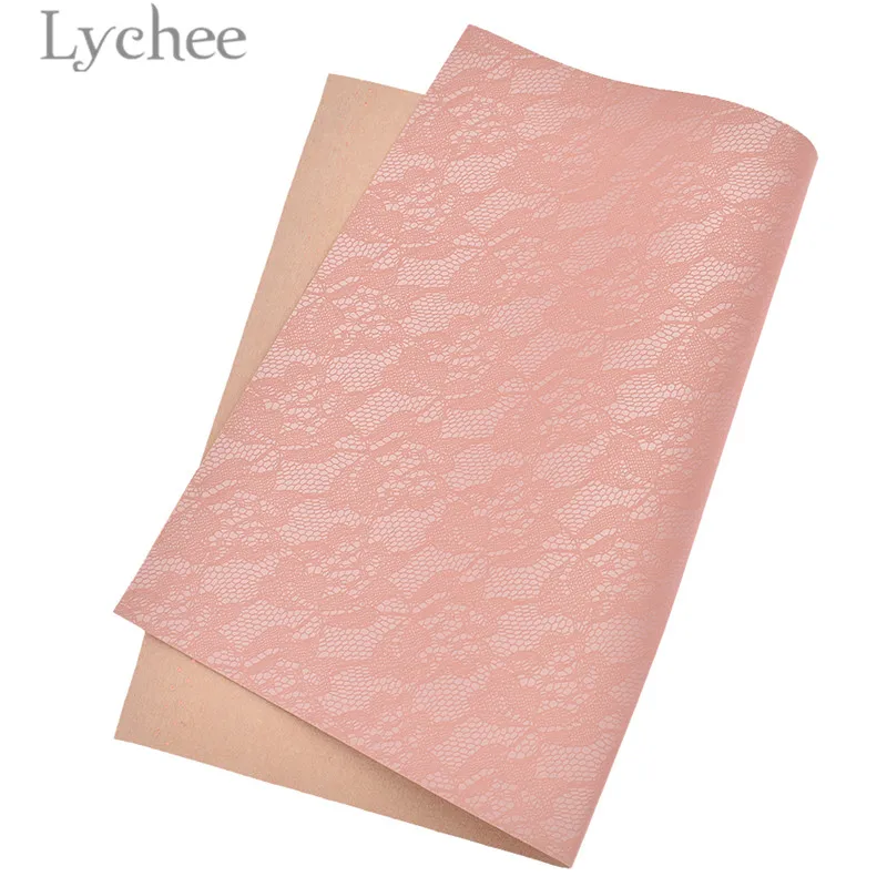 Lychee Life 29x16 см кружево искусственная кожа ткань высокое качество Синтетическая Кожа DIY материал для сумки аксессуары для волос