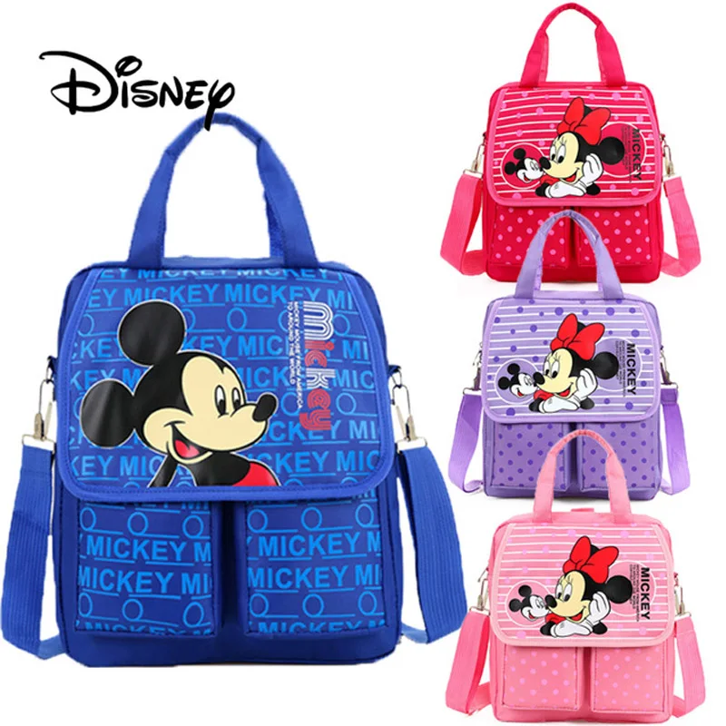 Disney Kid плюшевый рюкзак с Микки и Минни Маус сумка через плечо для девочек милая